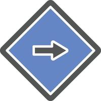 One Way Icon Style vector