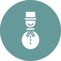 Snowman Icon Style vector