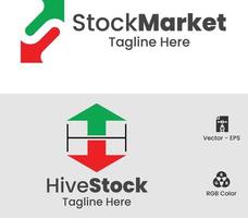 Stock Arrows plus letter Mark logos vector