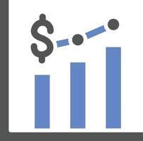 Bar Graph Icon Style vector