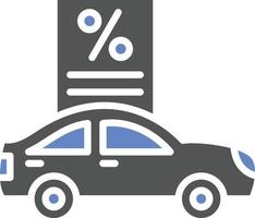 Car Loan Icon Style vector