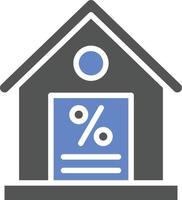 Mortgage Loan Icon Style vector
