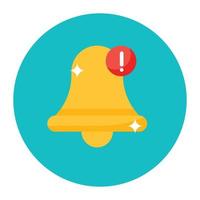 Exclamation mark with chat bubble showcasing message error icon vector