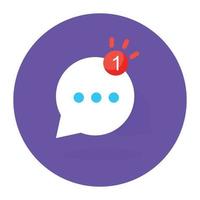 Chat bubbles showing concept of communication Icon vector