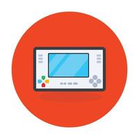 A video game vector style, flat rounded icon
