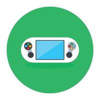 A video game vector style, flat rounded icon