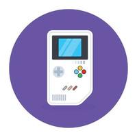 A video game vector style, flat rounded icon