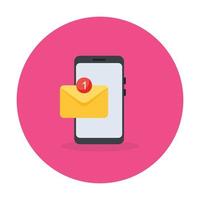 Design of mail, communication concept icon vector