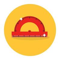 Measurement ruler, slide ruler in flat style vector