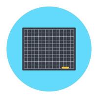 Flat icon of classroom blackboard vector