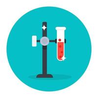 Chemistry lab testing conceptual vector, editable icon vector