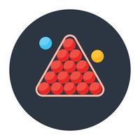 Cue sports icon in editable style vector