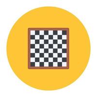 Chess game vector, flat rounded icon vector