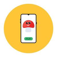 An icon of game application, video game vector