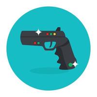 Gun shooting game icon, hunting gun vector