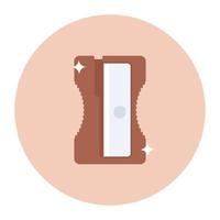 Pencil sharpener icon design, vector design of pencil grinder