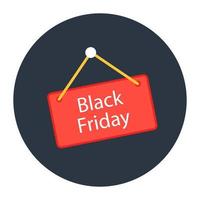 Black friday sale icon in trendy style vector