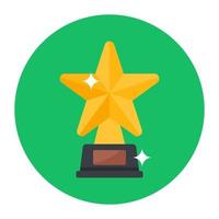 Flat design of star award icon vector