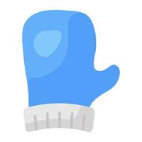 An icon of gloves in modern flatty style vector
