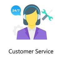 Client support concept, gradient vector of customer service
