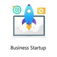 Modern flat gradient vector of business startup