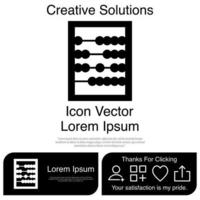 Abacus Icon Vector EPS 10