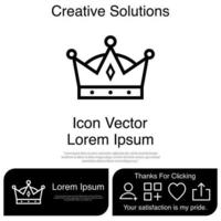 Crown Icon Vector EPS 10