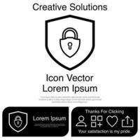 Cyber Security Icon Vector EPS 10