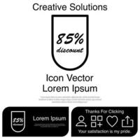 descuento icono vector eps 10