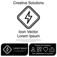 Lightning Light Mark icon Vector EPS 10