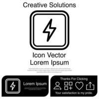 Lightning Light Mark icon Vector EPS 10