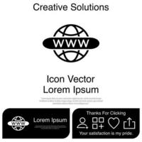 sitio web icono vector eps 10