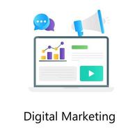 Online advertisement, editable vector of digital marketing,