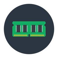Trendy vector style of a RAM, random access memory