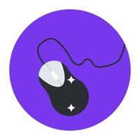 Mouse icon design, trendy vector of input device