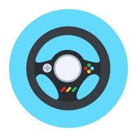 Move car into a desired direction via steering, flat vector