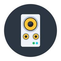 Volume speaker vector style, flat icon of sound speaker