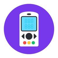 Handheld game vector, electronic video game device vector