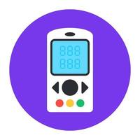 Handheld game vector, electronic video game device vector