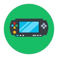 Handheld video game accessory, retro game vector