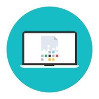 Application interface vector, modern flat rounded icon vector