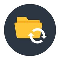Folder, vector of folder lock in flat style