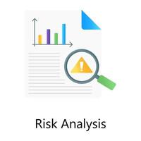 vector editable de análisis de riesgo, búsqueda de riesgo empresarial