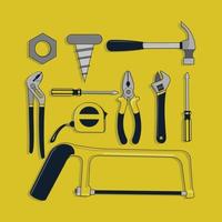 Construction tool in cartoon vector drawing