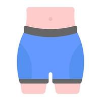 Male legs in flat trendy vector, showing humans body part vector