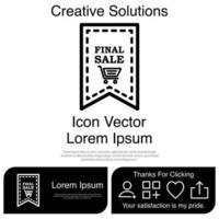 icono de venta final eps vectoriales 10 vector