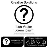 Question Mark Icon Vector EPS 10