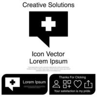 Talk About Medicine Icon Vector EPS 10