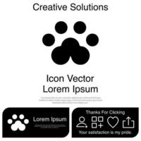 Animal Paw Icon Vector EPS 10