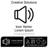 Sound Icon Vector EPS 10